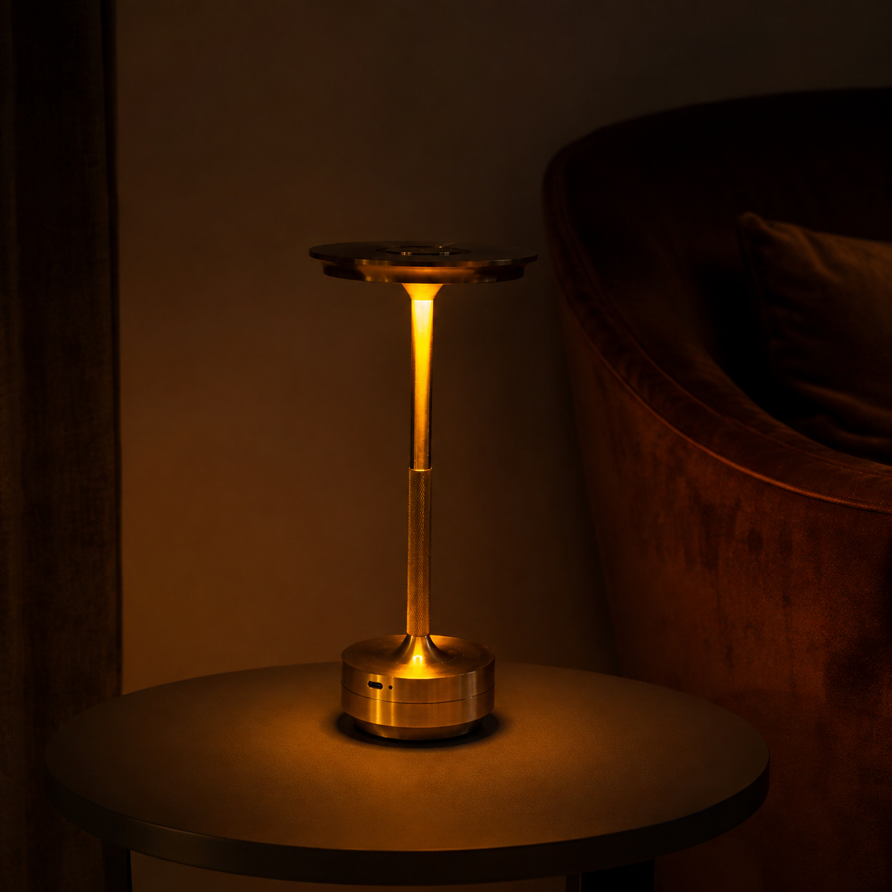 LUMIX GOLD™ Cordless Metal Table Lamp