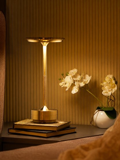 LUMIX GOLD™ Cordless Metal Table Lamp