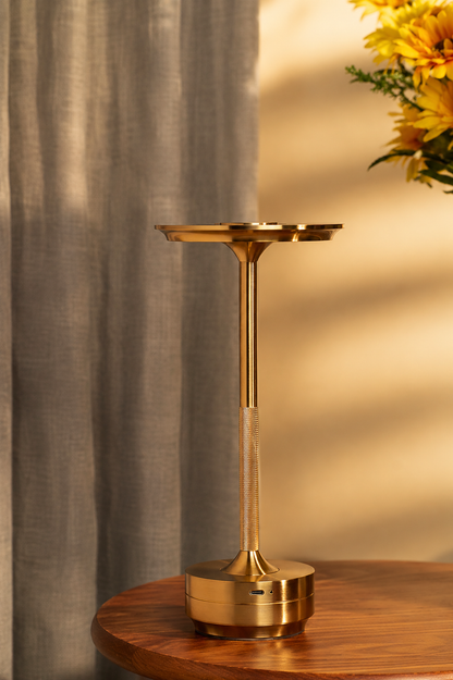 LUMIX GOLD™ Cordless Metal Table Lamp